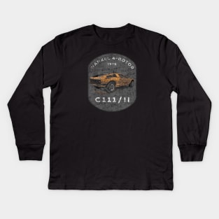 Mercedes-Benz C111-II Experimental (Distressed) Kids Long Sleeve T-Shirt